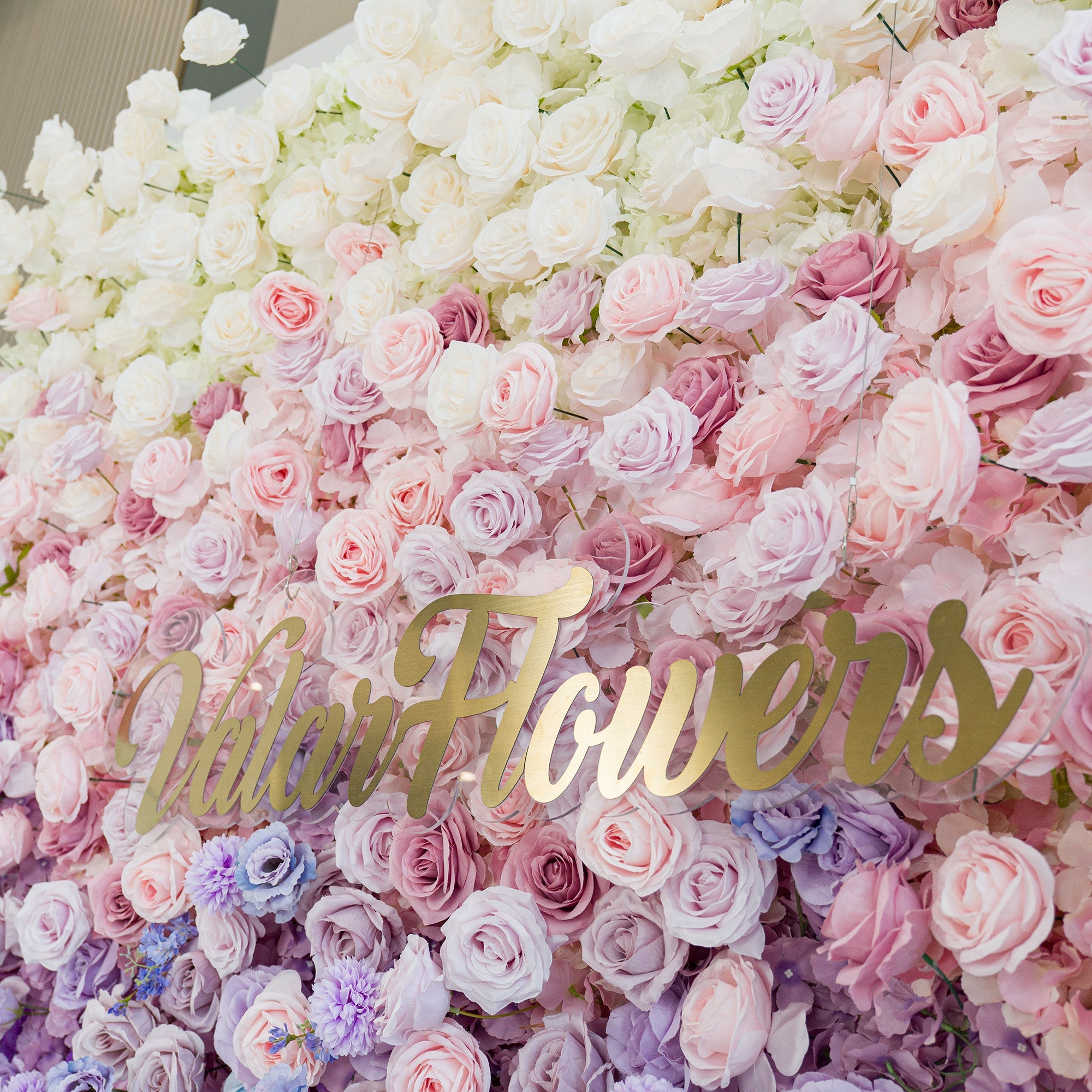 5D ValarFlowers Ombre Rainbow Artificial Flower Backdrop: A Breathtaking Floral Masterpiece for Events-VF-828-2