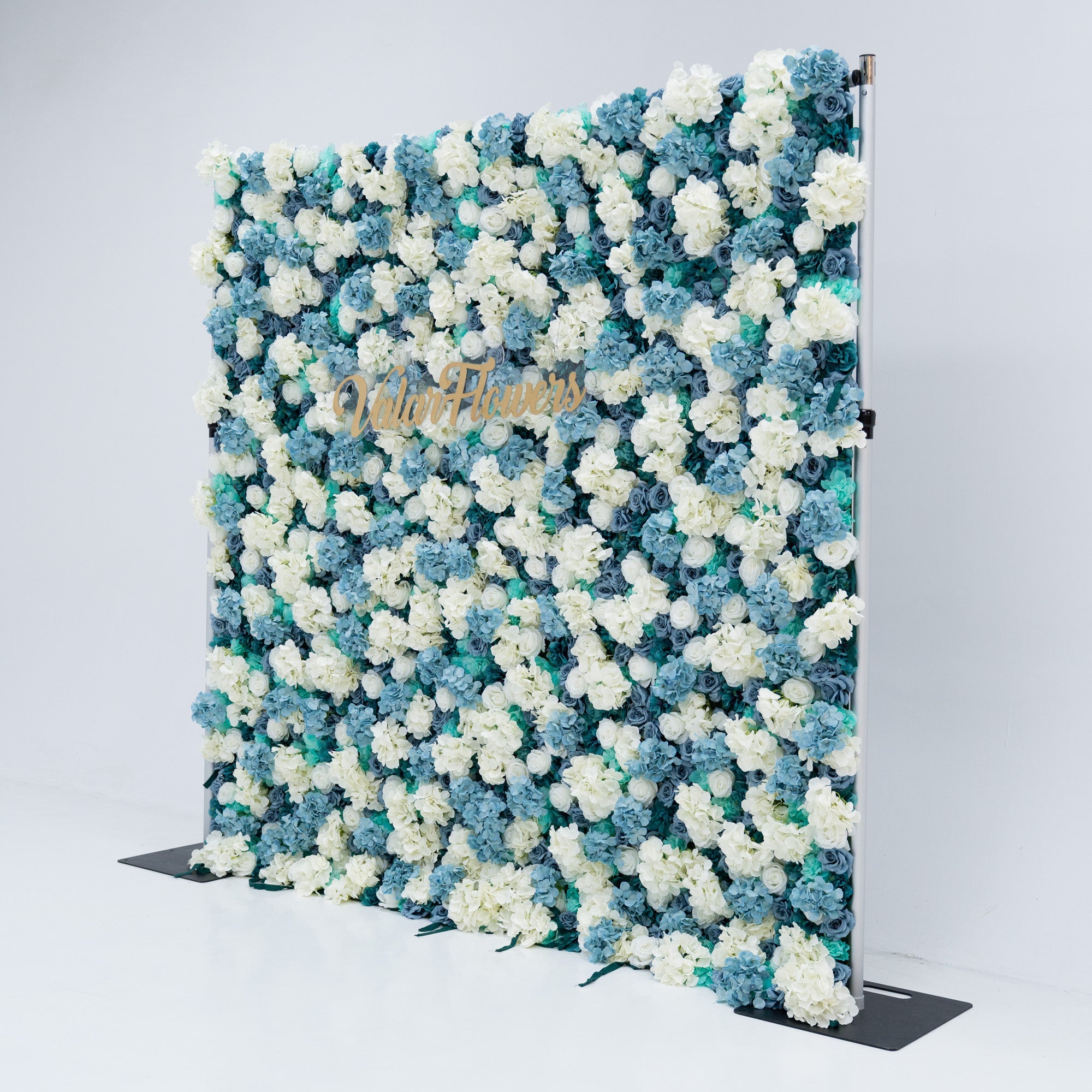 ValarFlowers Blue and White Rose Floral Backdrop: A Serene Elegance for Weddings and Special Occasions And Proposals and Outdoor Events and Photography - VF - 825