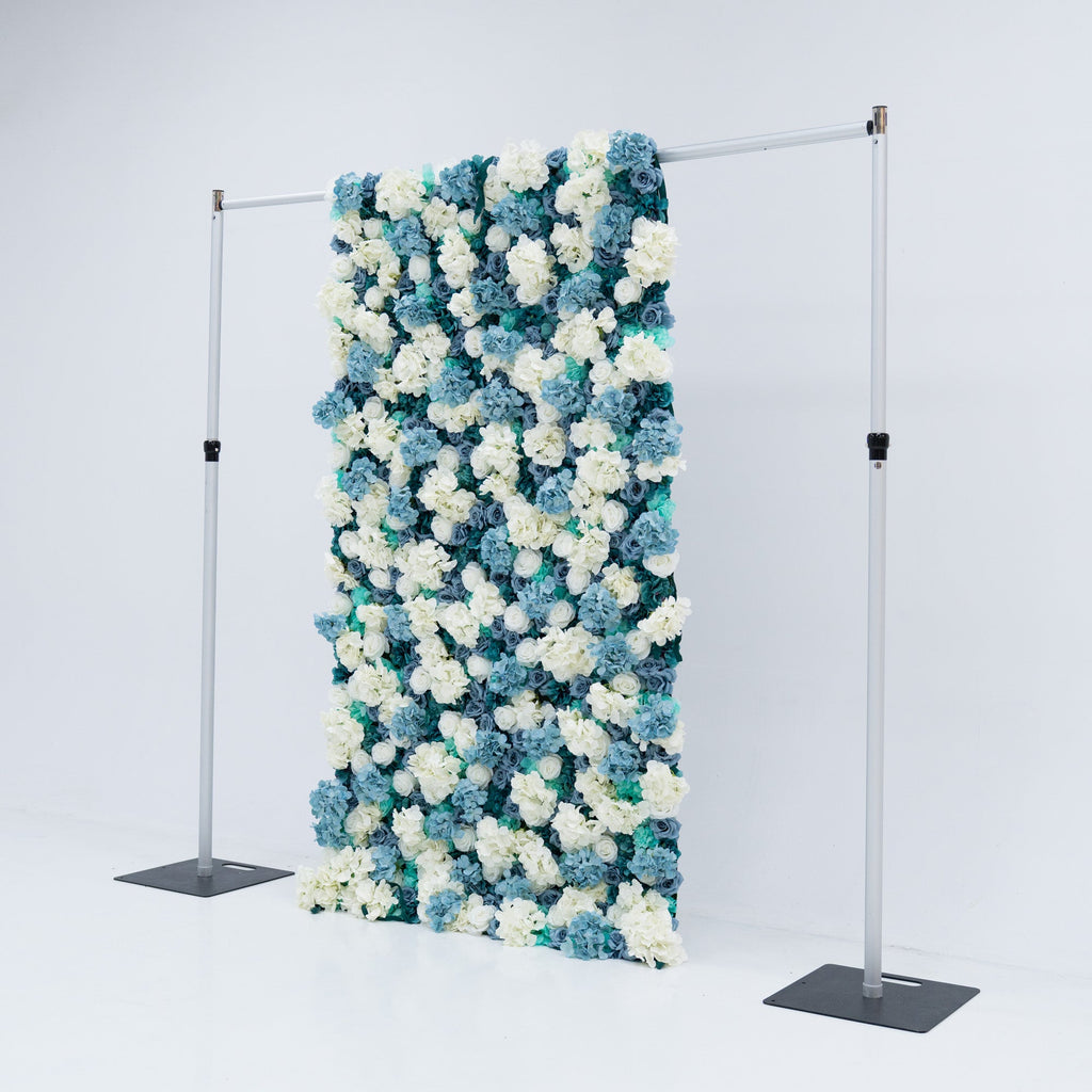 ValarFlowers Blue and White Rose Floral Backdrop: A Serene Elegance for Weddings and Special Occasions And Proposals and Outdoor Events and Photography - VF - 825