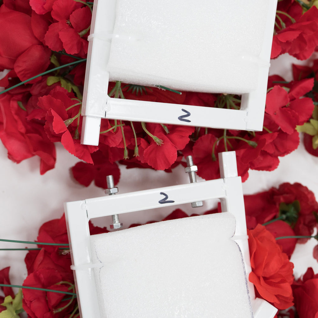 ValarFlowers Red Rose Heart - Shaped Floral Backdrop: A Romantic Proposal & Event Centerpiece-HA-405