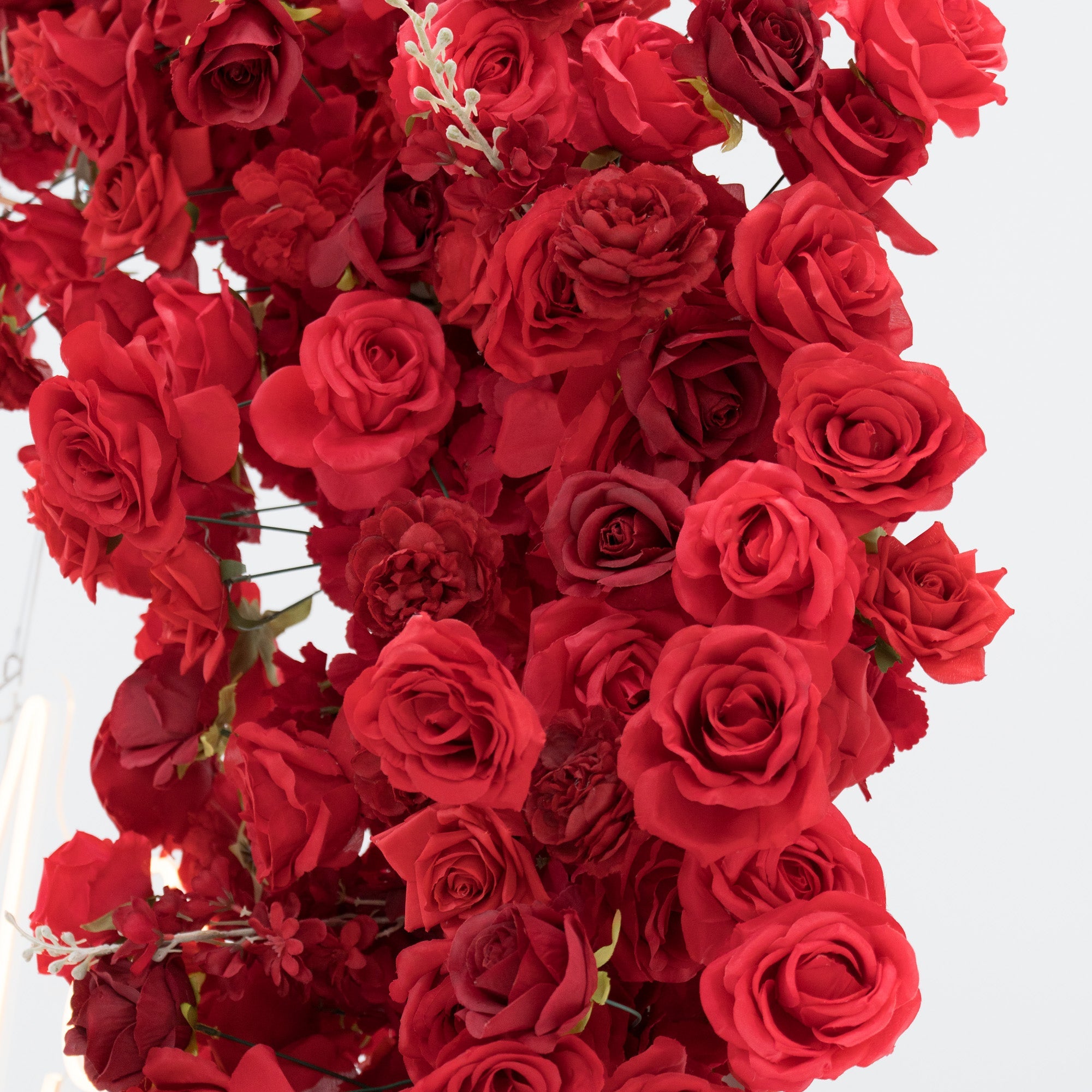 ValarFlowers Red Rose Heart - Shaped Floral Backdrop: A Romantic Proposal & Event Centerpiece-HA-405