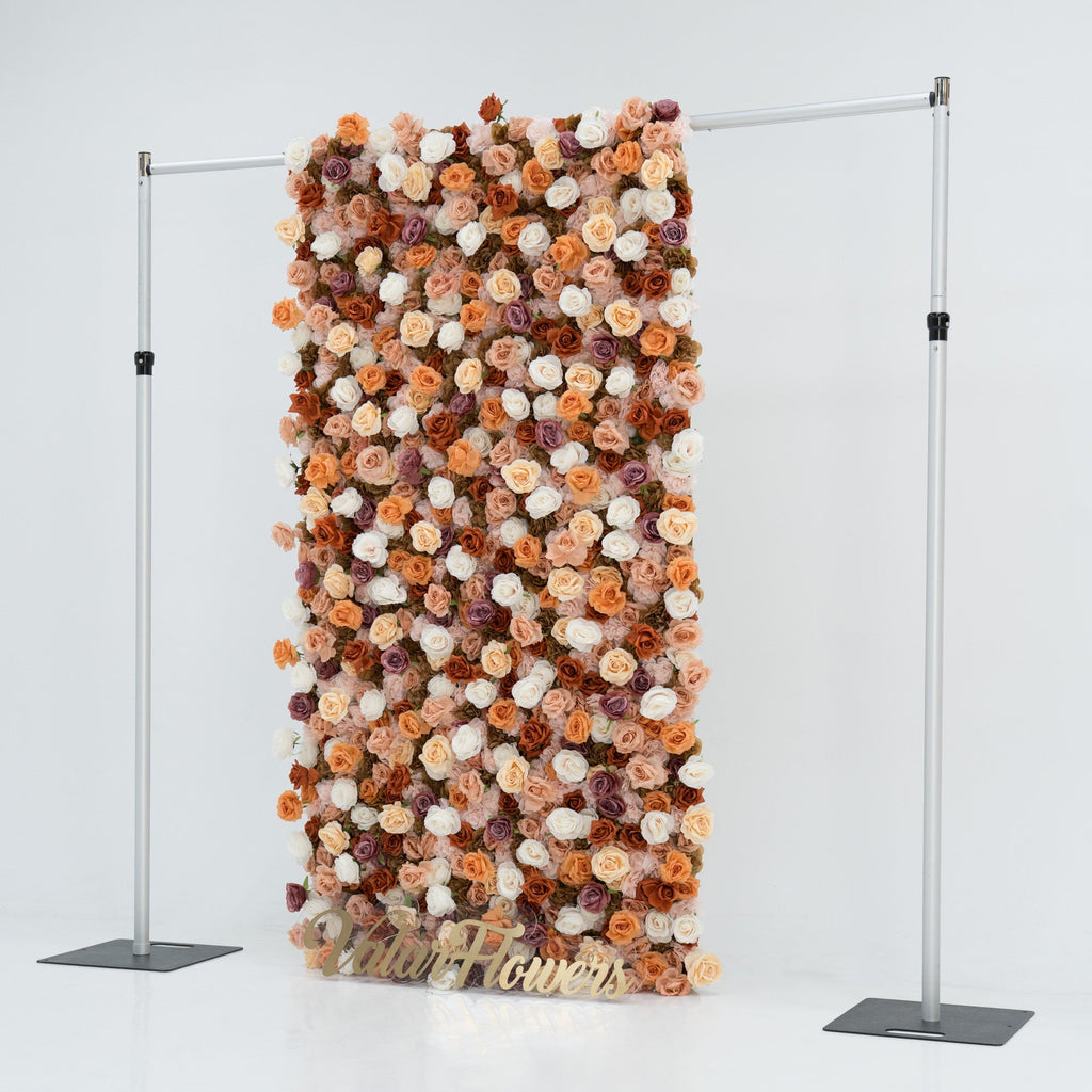 ValarFlowers 3D Autumn - Toned Floral Wall Backdrop: Warm & Luxurious Event Centerpiece-VF-580