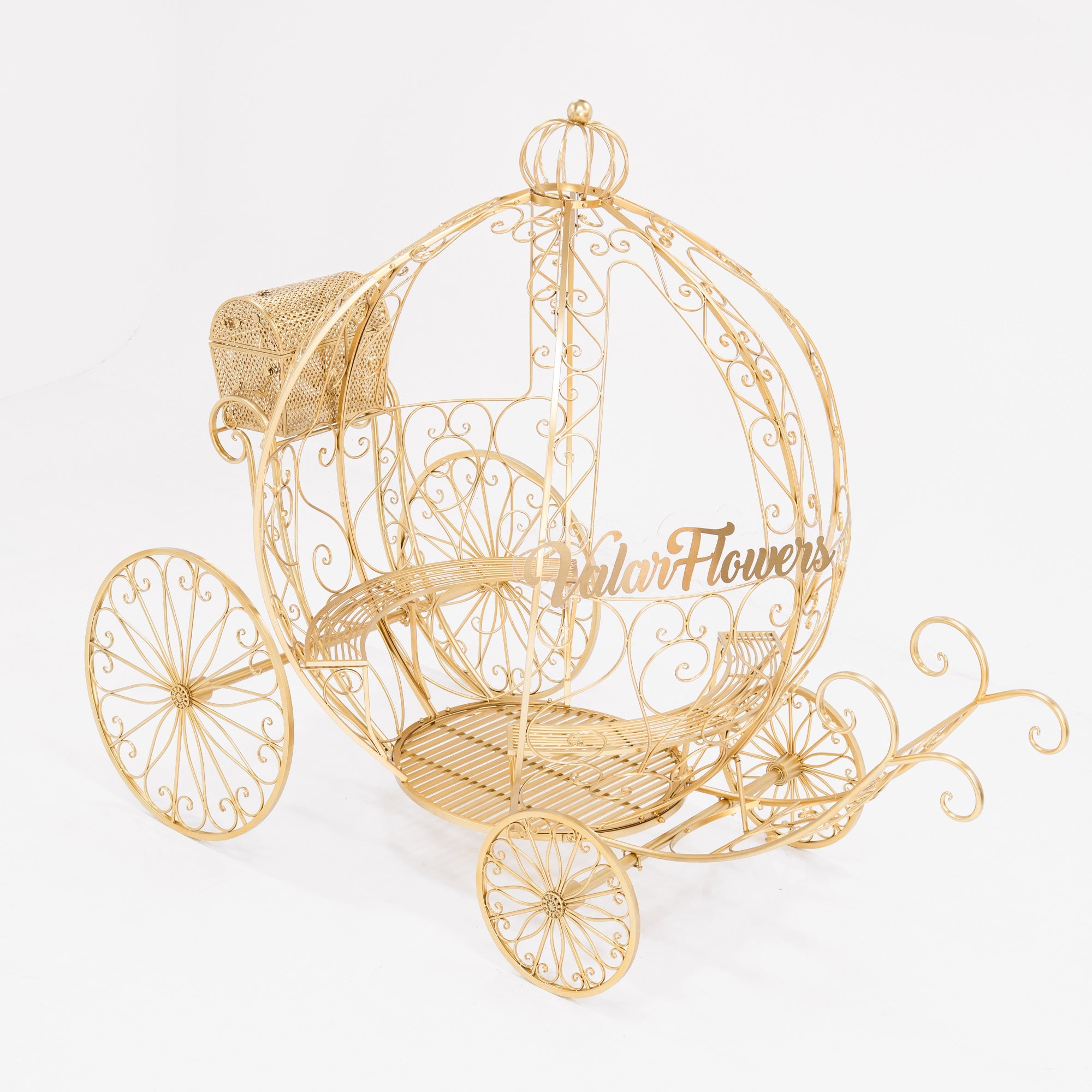 7.9ft Life size Height Fairy Princess Style Cinderella's Fantasy Pumpkin Carriage for Castle Decorating/ Halloween/ Baby Shower /Wedding Invitation Decor