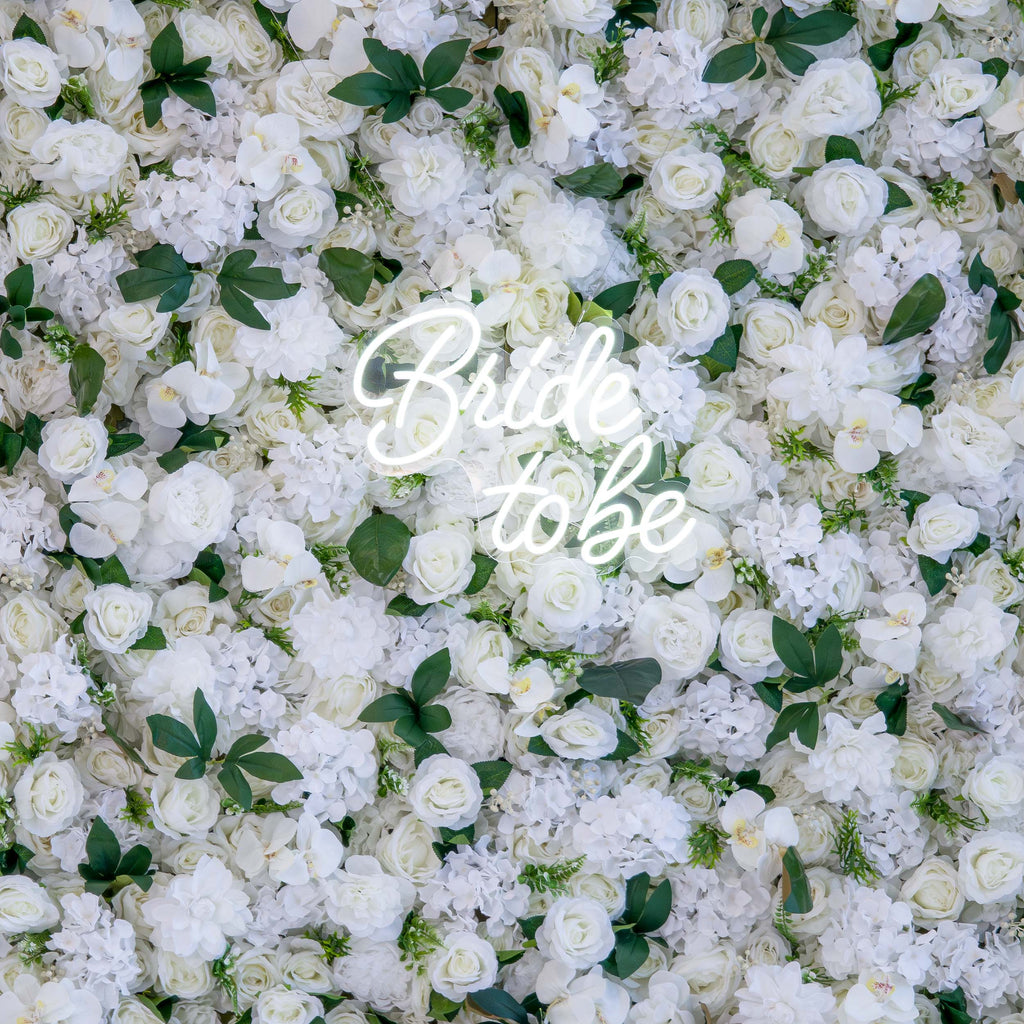 ValarFlowers White Green Blue Artificial Flower Wall Backdrop for Wedding & Event Decor VF-309