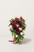 Small Cascade Bridal Bouquet in Romantic Marsala