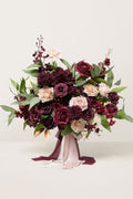 Large Free-Form Bridal Bouquet in Romantic Marsala