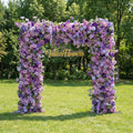 ValarFlowers Presents: Lavender Elegance – A Lavish Display of Purple Blooms in an Artificial Fabric Flower Arch Decor-VF-490-2