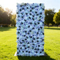ValarFlowers Blue & Teal Floral Extravaganza Wall: A Captivating. Ocean-Inspired Masterpiece for Memorable Celebrations-VF-549
