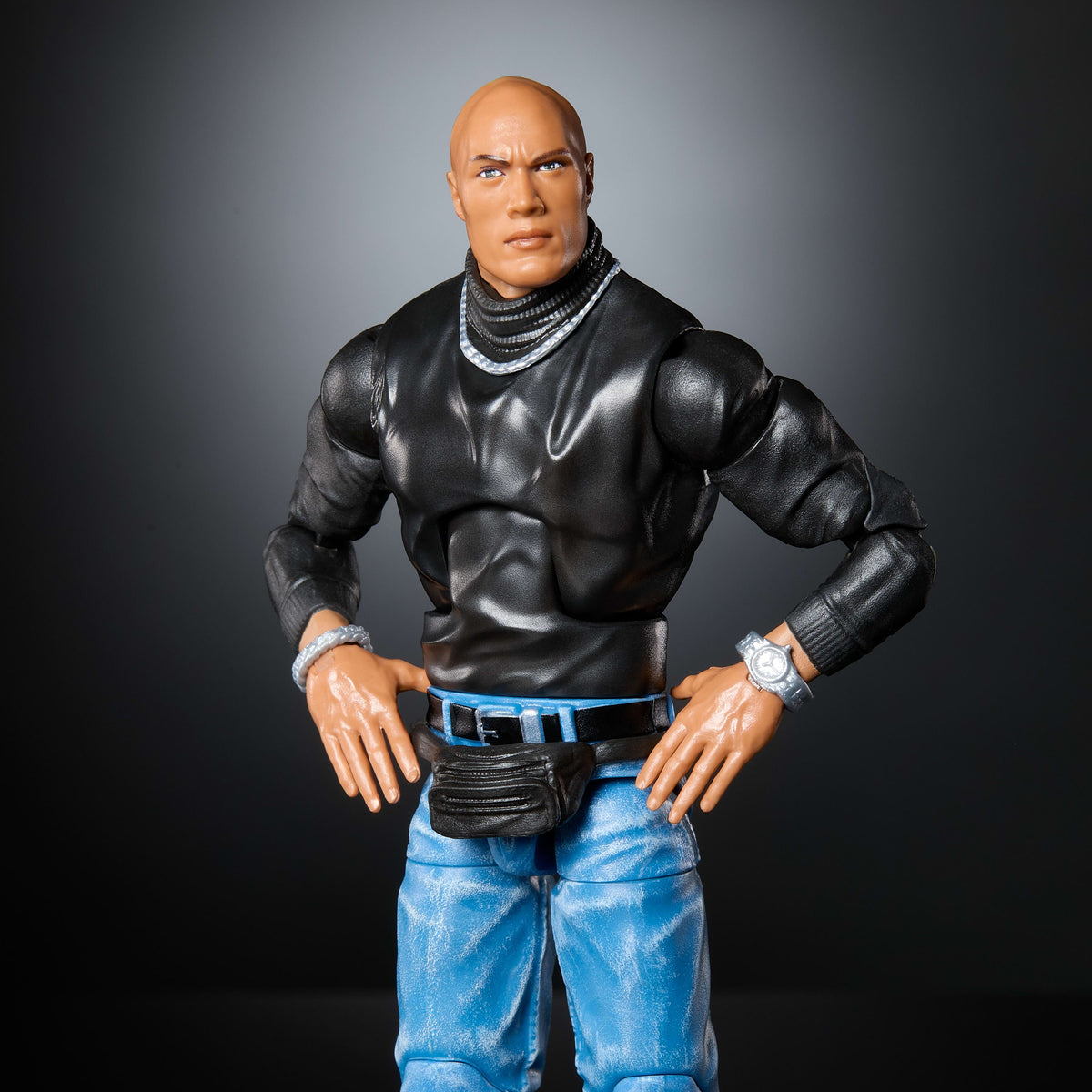 WWE Elite Collection The Rock Action Figure & Accessories, 6-inch Collectible Set