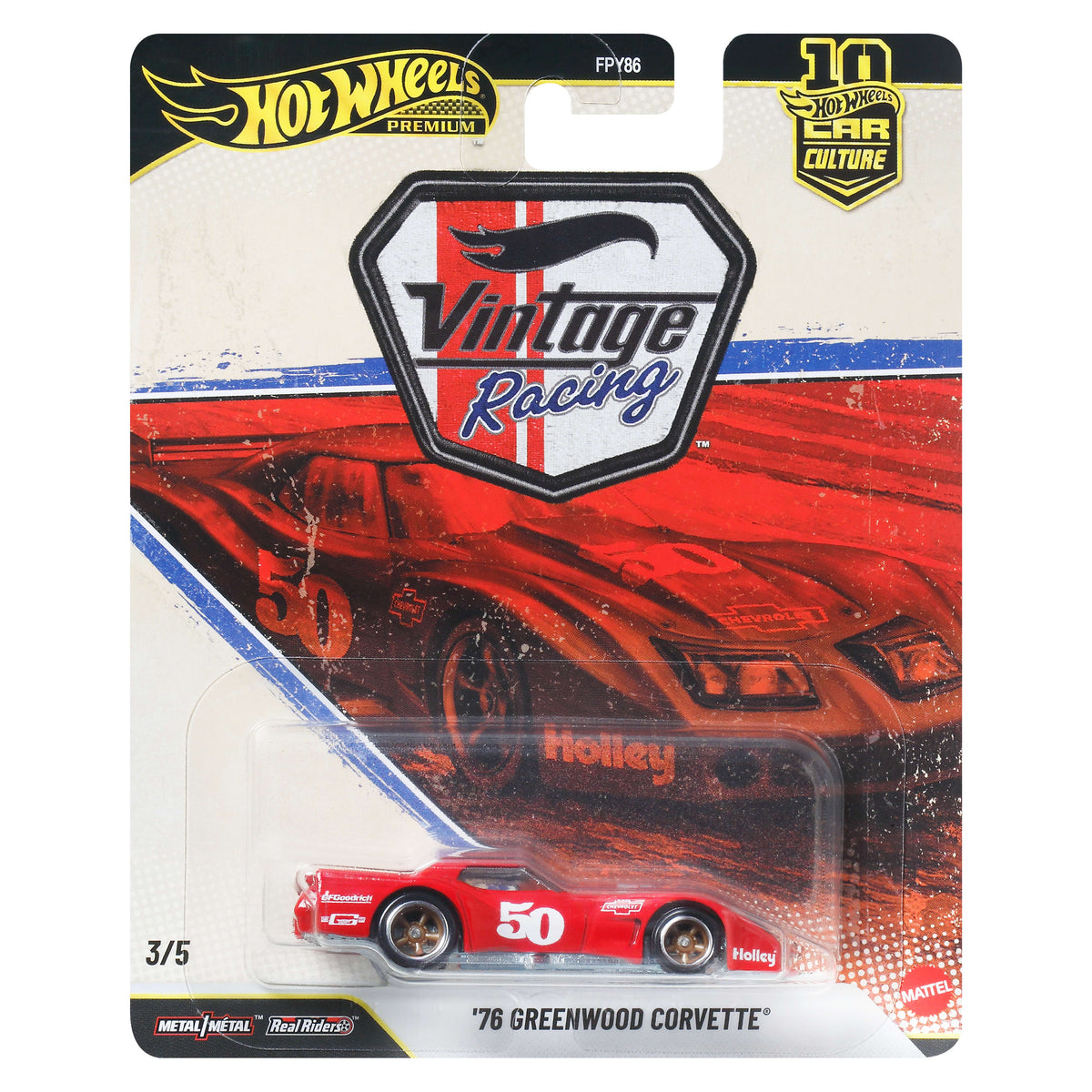 Hot Wheels Collector Veículo de Coleção Carro Cultura Automotiva Greenwood Corvette