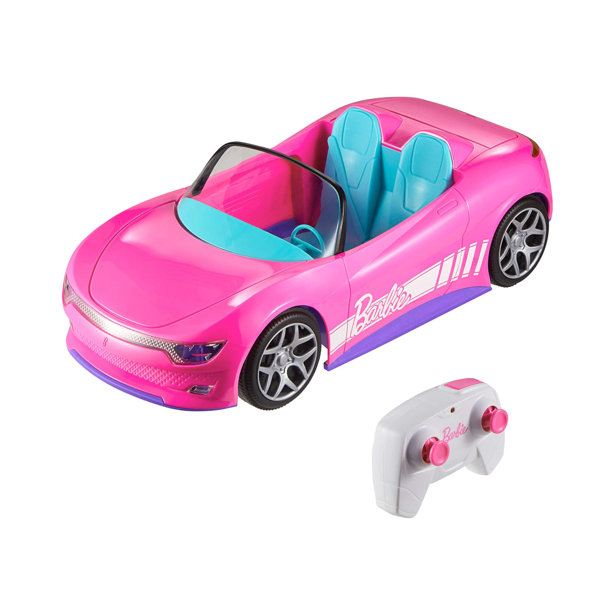 Hot Wheels Rc Décapotable Barbie et 2Poupées
