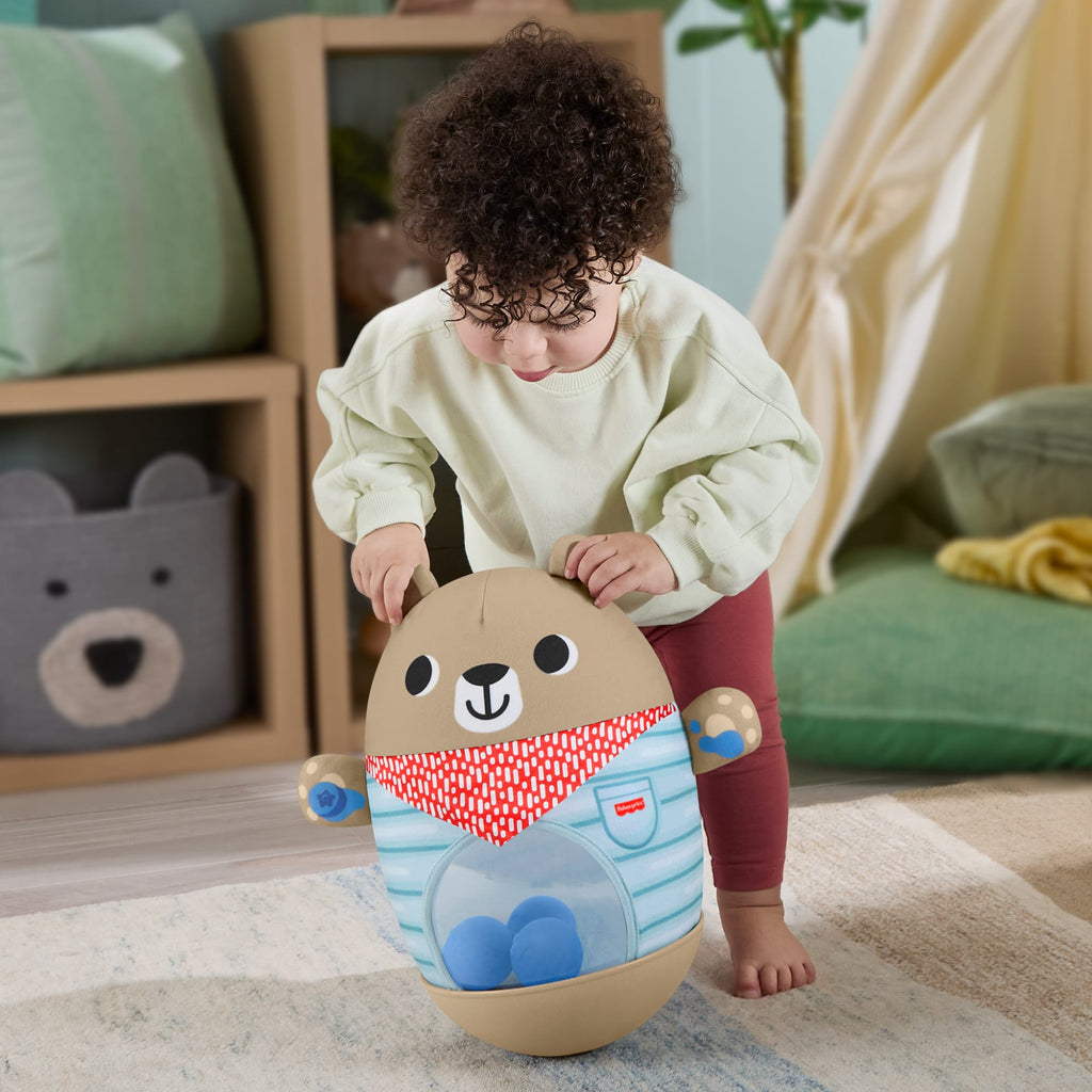 Fisher-Price Infant Juguete para Bebés Oso Empuja y Tambalea