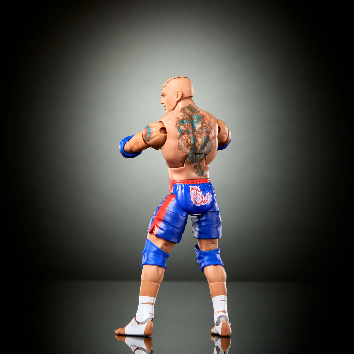 WWE X Street Fighter Batista Action Figure & Accessories, 6-inch Collectible Sagat Mashup Set
