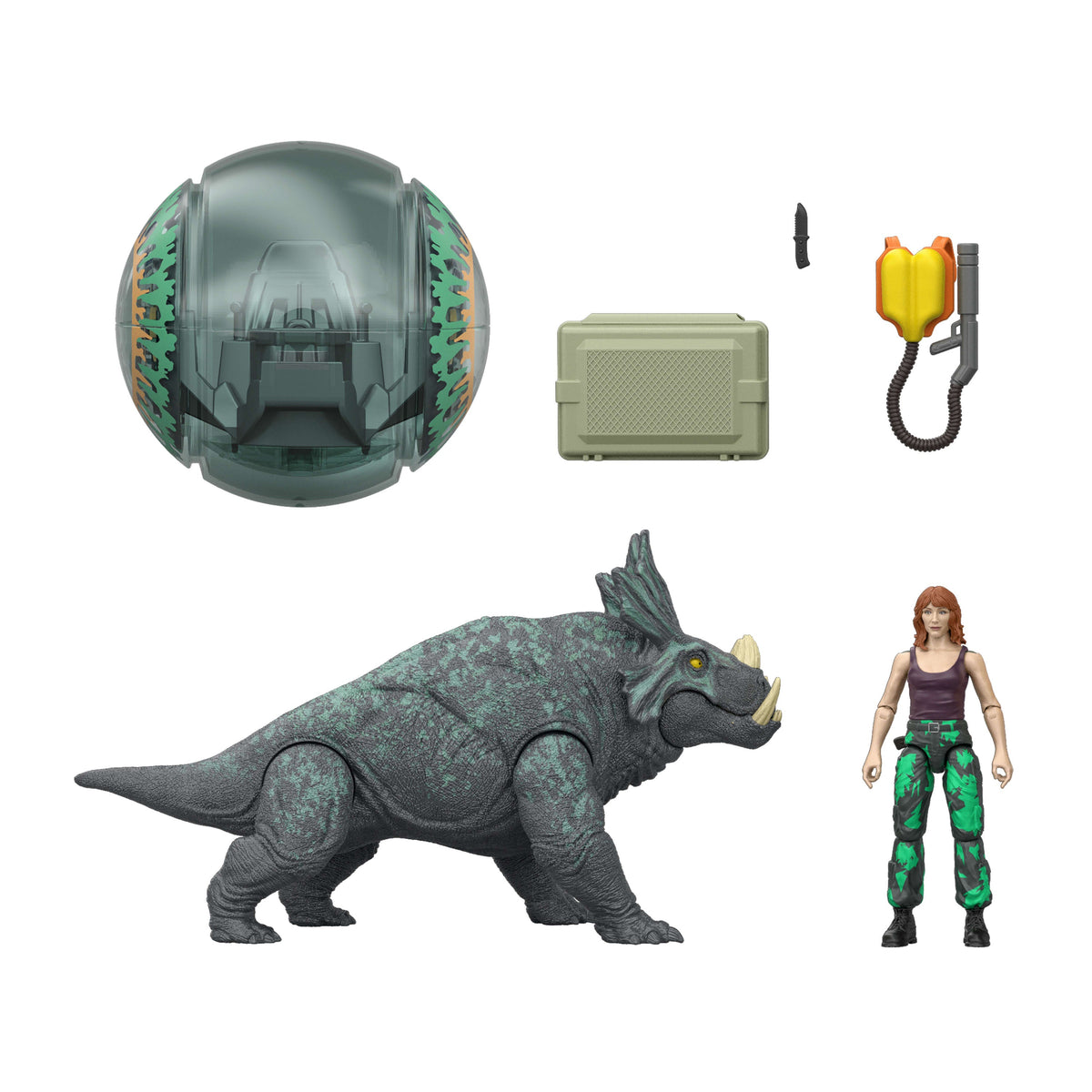 Jurassic World Legacy Collection Reimagined Claire & Gyrosphere Escape Pack With Dinosaur Figure