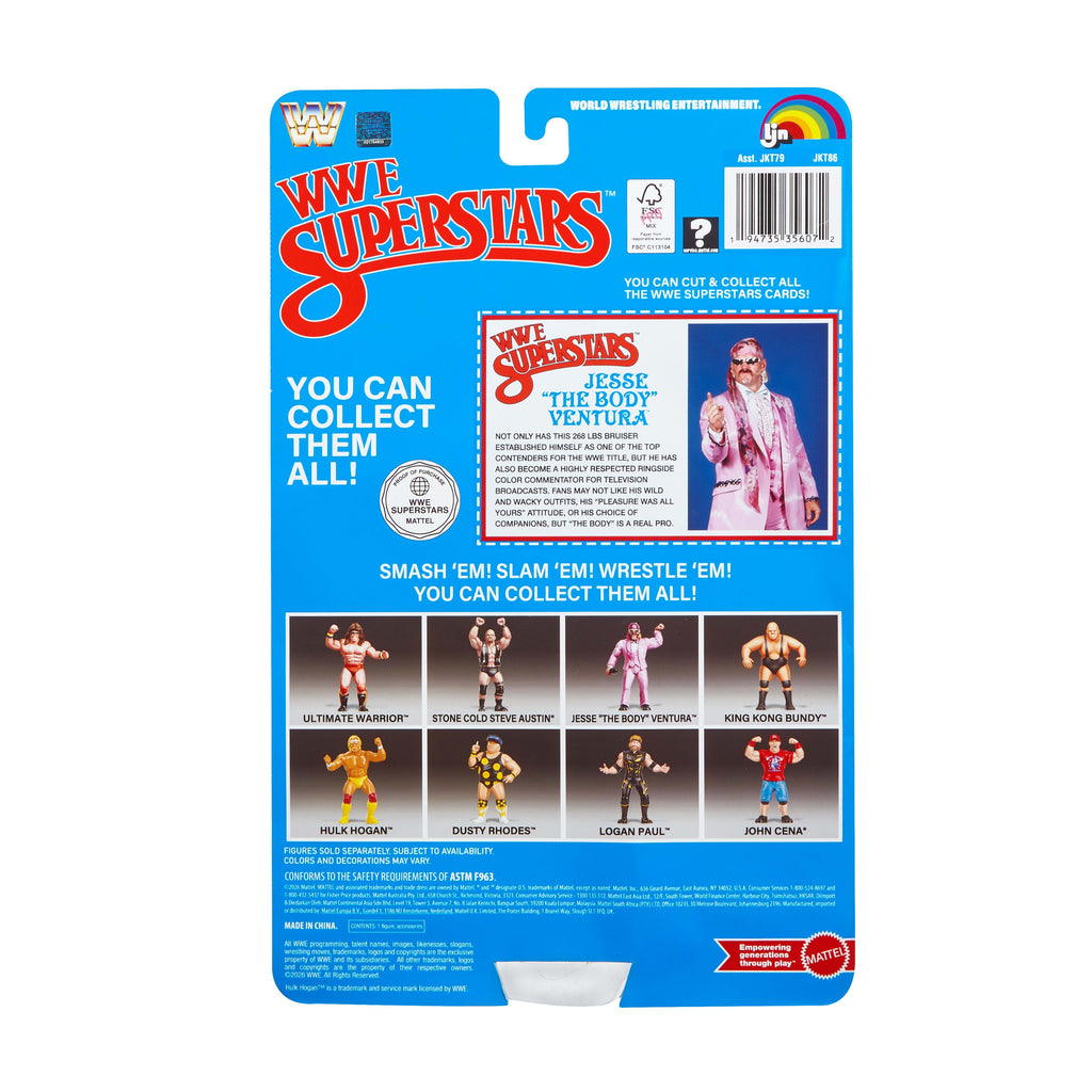 Wwe Superstars Ljn Figurine Articulée Jesse The Body Ventura