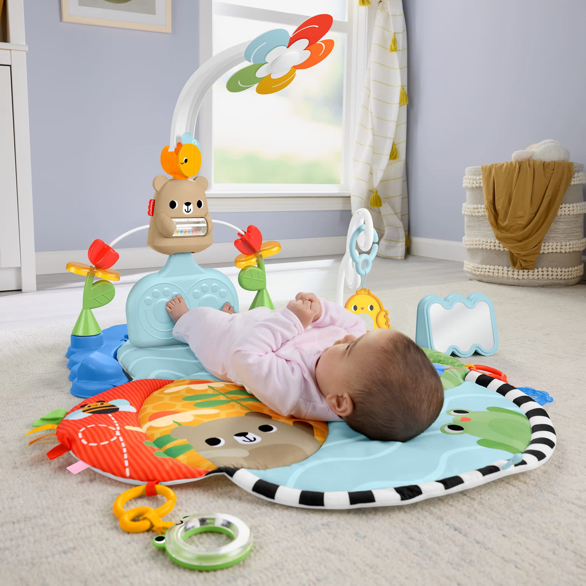 Fisher-Price Baby Gimnasio para Bebés Gimnasio Pataditas y Balanceo