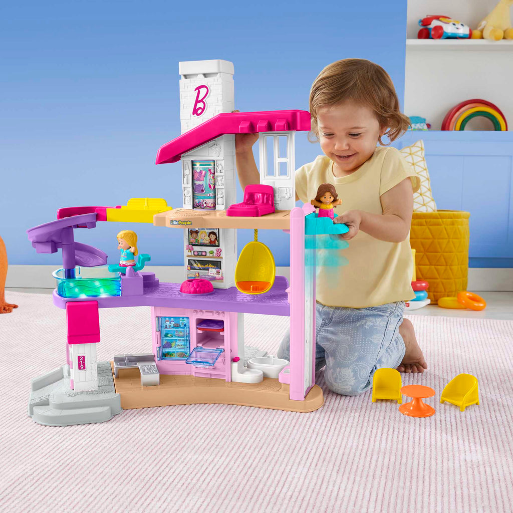 Little People Petite Maison de Rêve Barbie Version Anglaise et Française