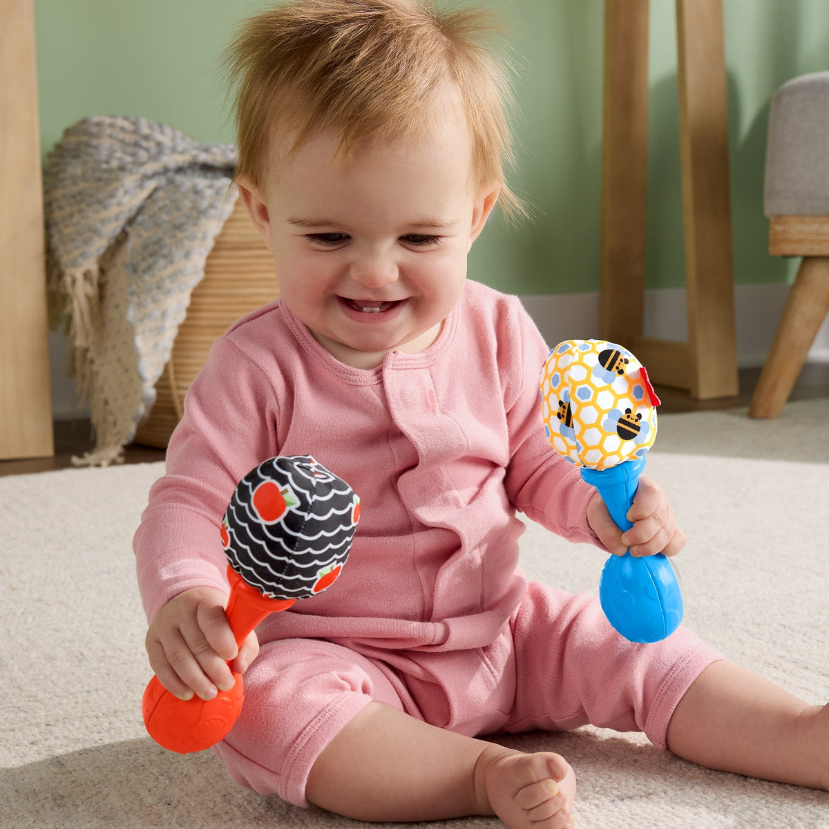 Fisher-Price Baby Juguete para Bebés maracas divertidas del bosque