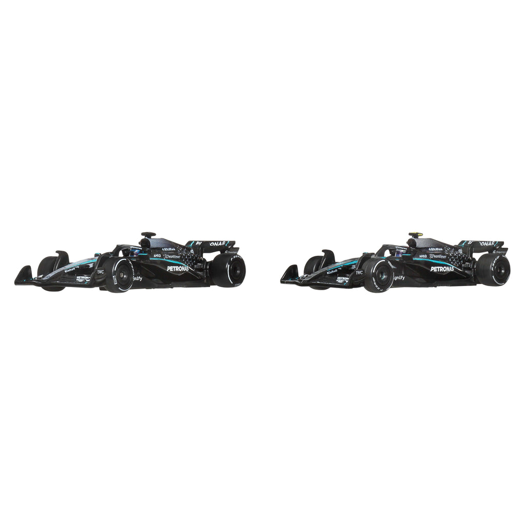 Hot Wheels Premium Mercedes-Amg Petronas Formula One Team 2-Pack With Russell & Antonelli Racecars