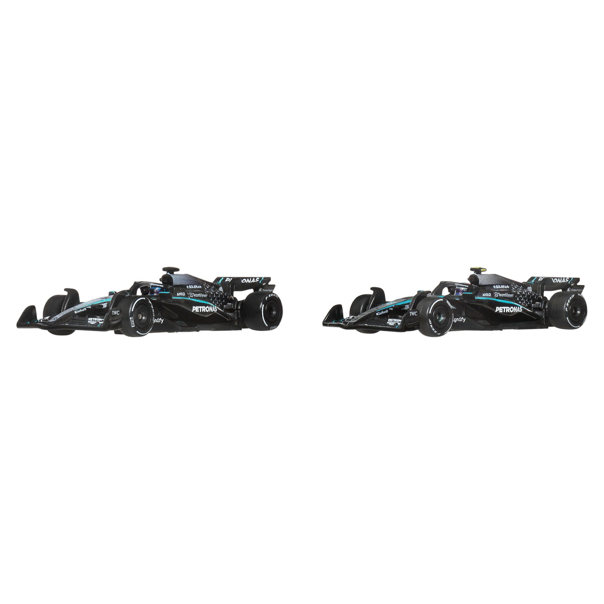 Hot Wheels Premium Mercedes-Amg Petronas Formula One Team 2-Pack With Russell & Antonelli Racecars