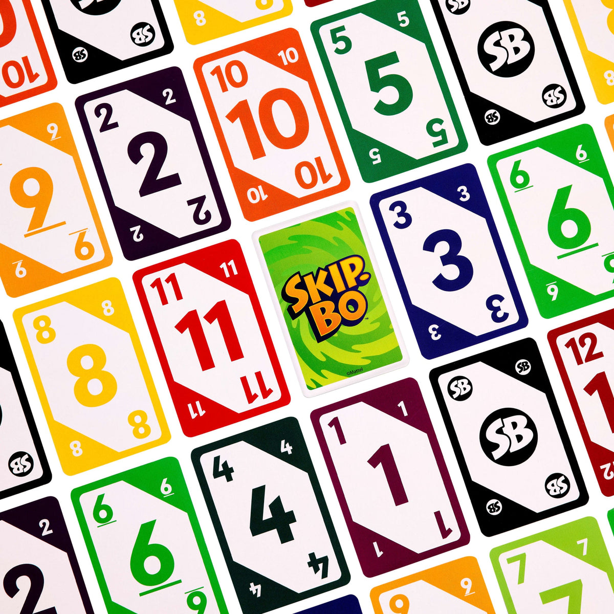 Jeu de Cartes Skip-Bo Pour Les enfants, Les Adultes et Les Familles