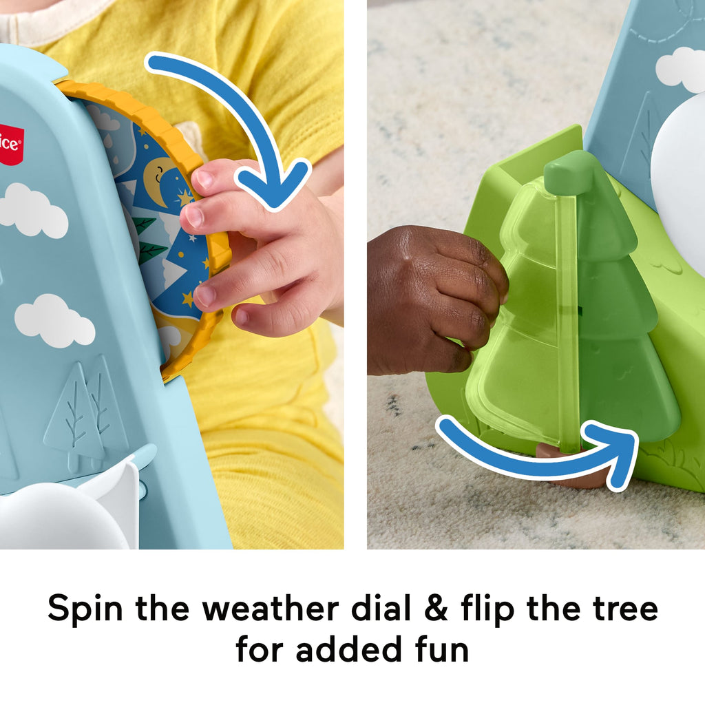 Fisher-Price Friendship Forest Ball Drop Mountain Developmental Activity Toy For Baby, 5 Balls