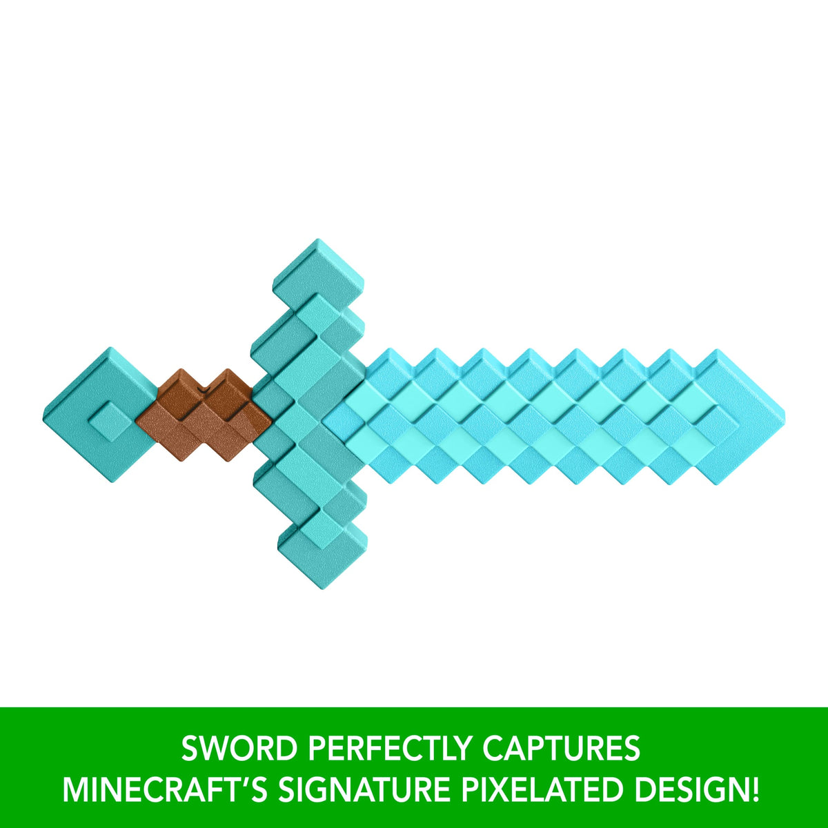Minecraft Diamond Sword Battle Toy, Kid-Sized For Role-Play & Costumes, Inspired By The Video Game