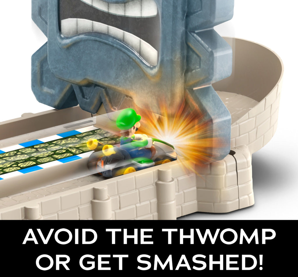 Hot Wheels Mario Kart  thwomp Ruins Track Set