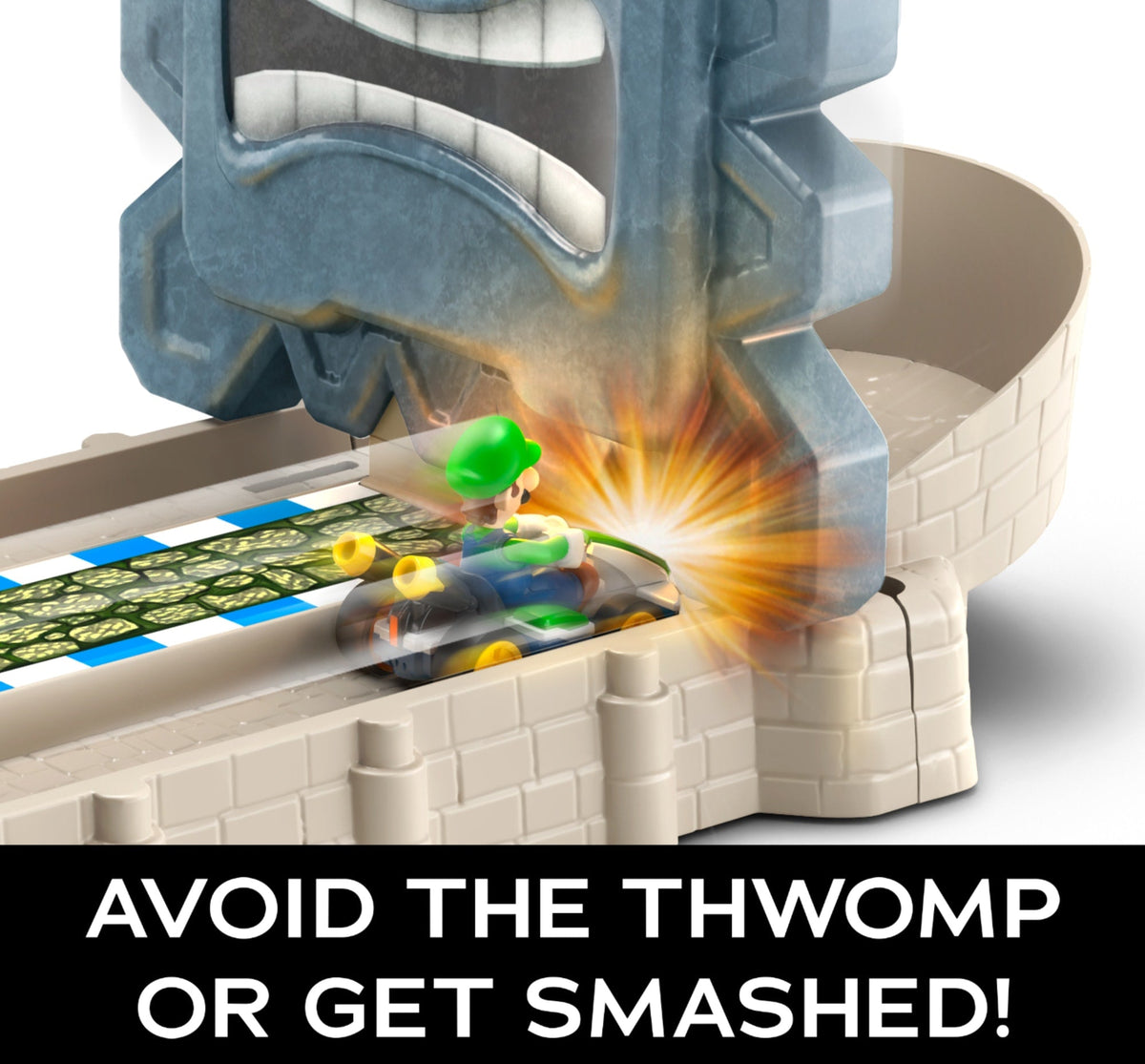 Hot Wheels Mario Kart  thwomp Ruins Track Set