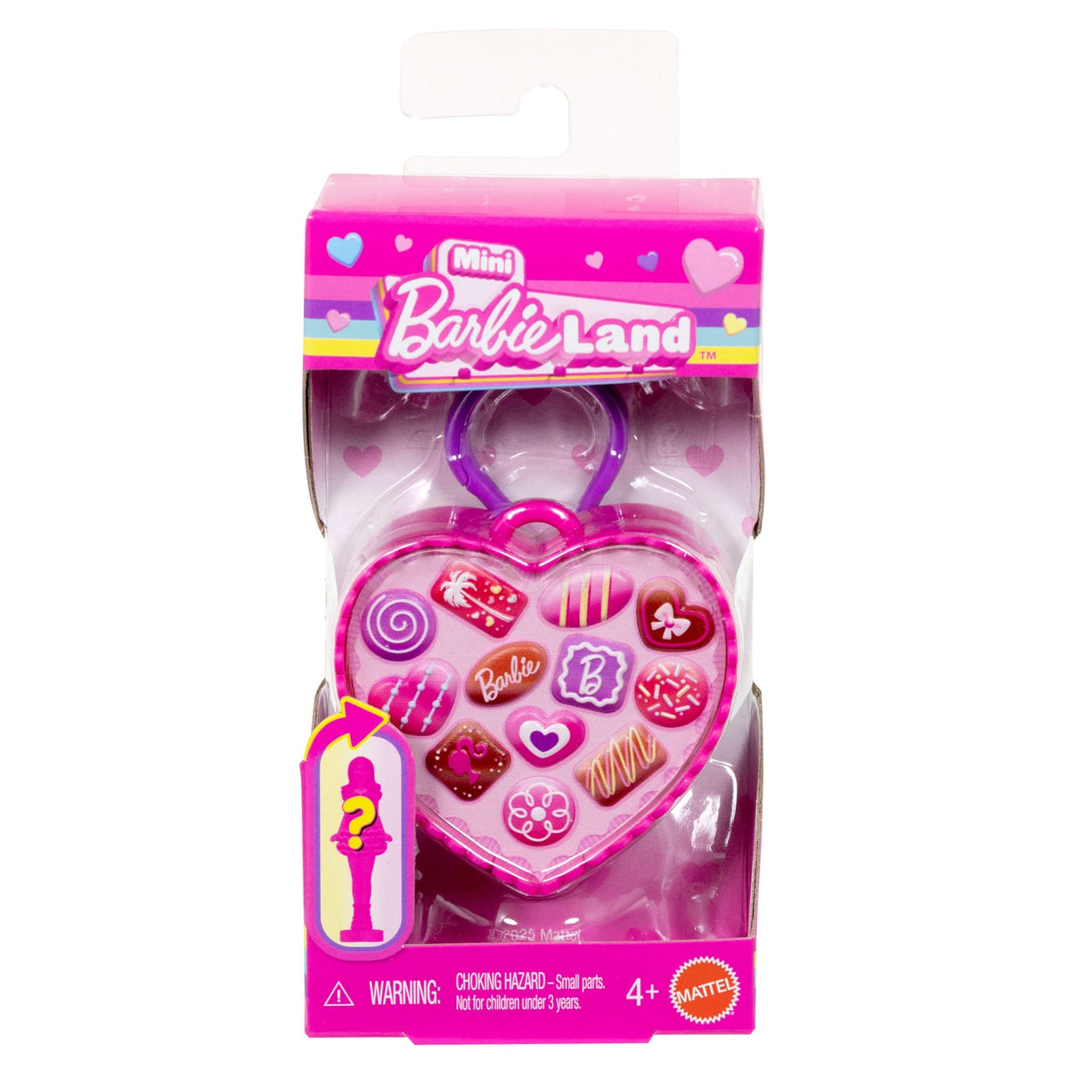 Barbie Mini Barbie Land Valentines Day Themed Dolls Collection, One 1.5-Inch Doll in “Box Of Chocolates” Container