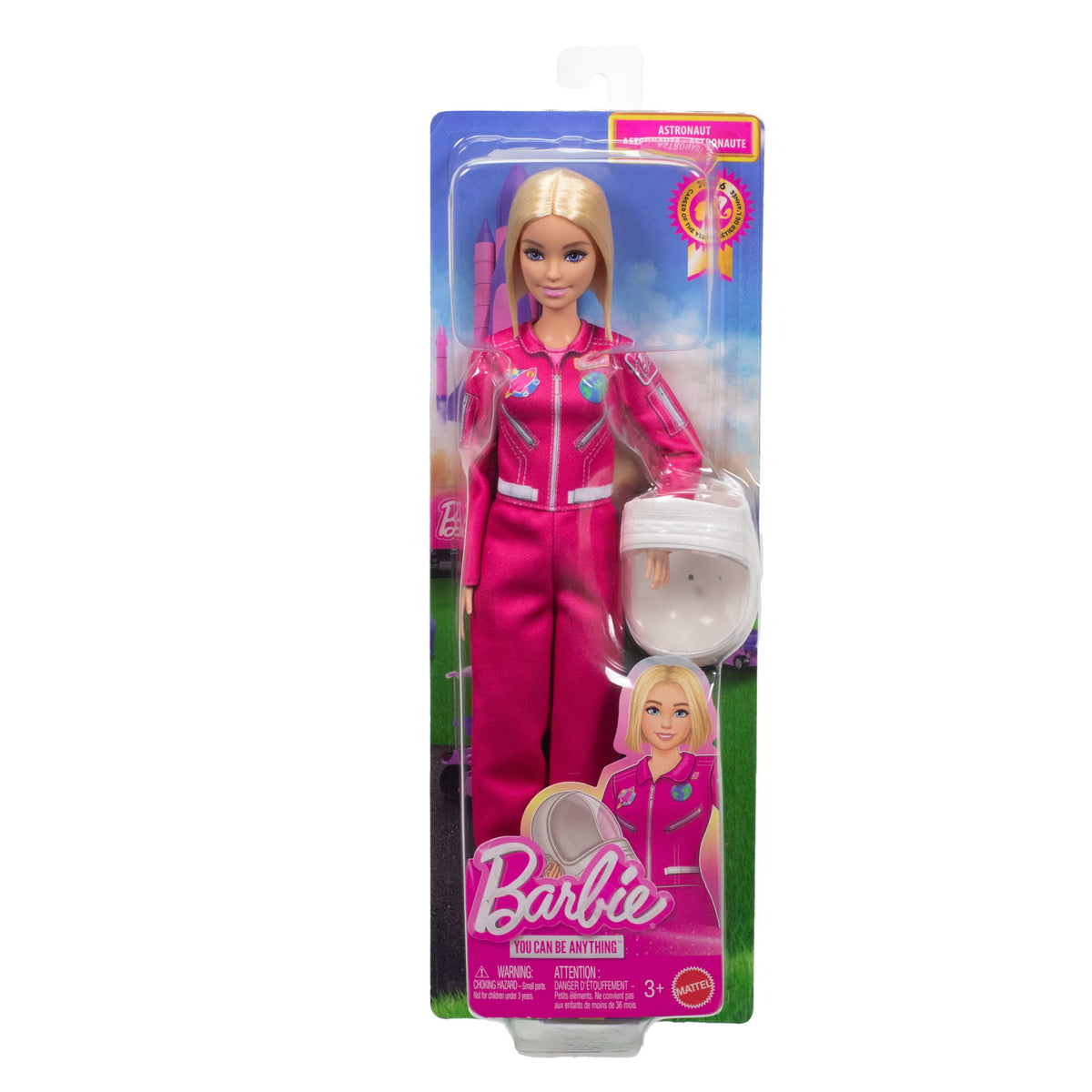 Barbie Careers Astronaut Doll & Accessory, Fashion Doll Wearing Removable Spacesuit With Helmet