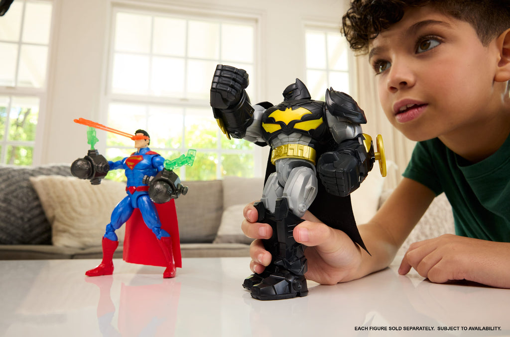 DC Premier 6.5 Inch Heat Vision Superman Figure With Action, Lights & Sounds, Posable