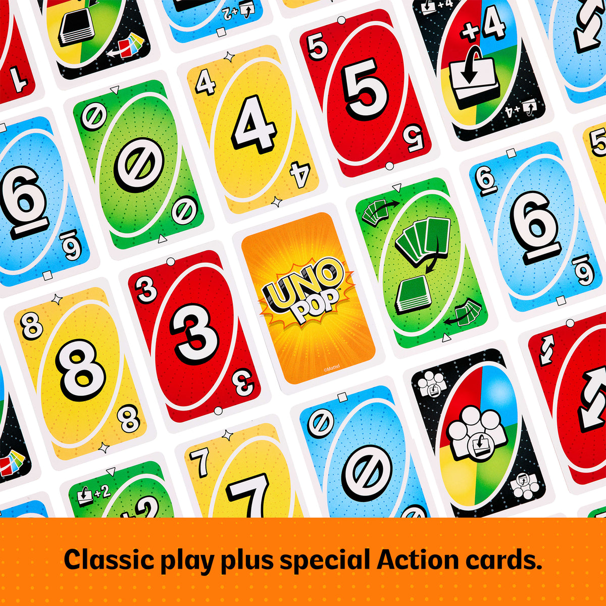 UNO Pop Card Game For Kids, Adult & Family Nights, 2-6 Players Ages 7+