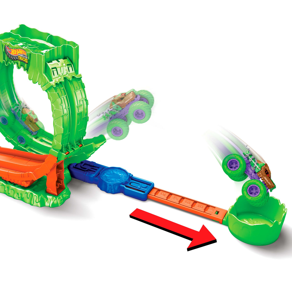 Hot Wheels Coffret Monster Trucks Défi Looping