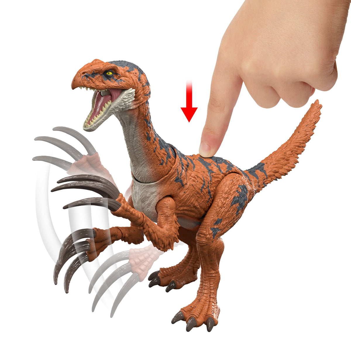 Coffret de 2Figurines de Dinosaures Jurassic World: Giganotosaure et Thérizinosaure