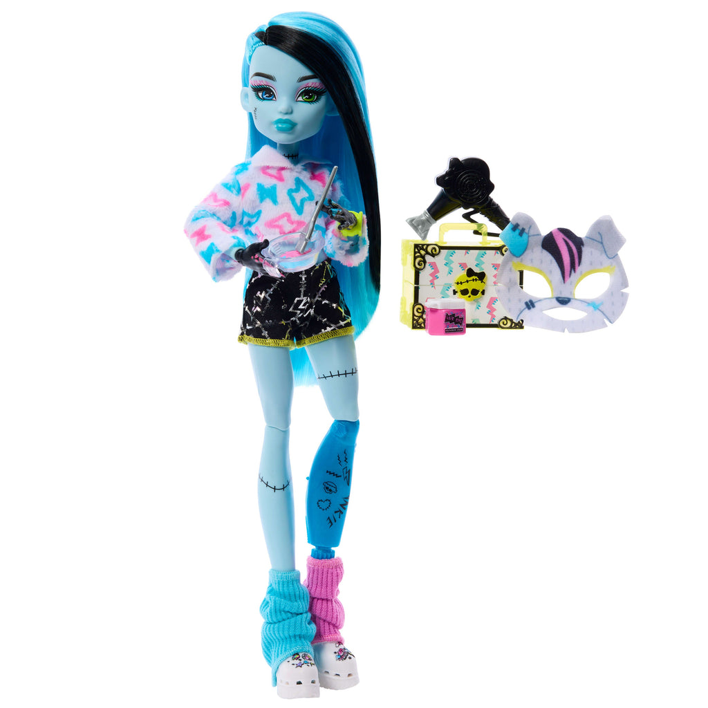 Monster High Self-Scare Secrets Frankie Stein Fashion Doll With 13 Realistic Accessories