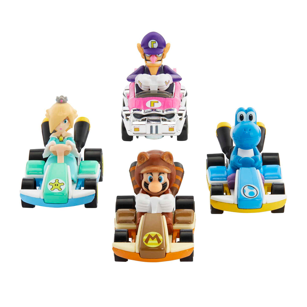 Hot Wheels Mario Kart Veículo de Brinquedo Waluigi Badwagon