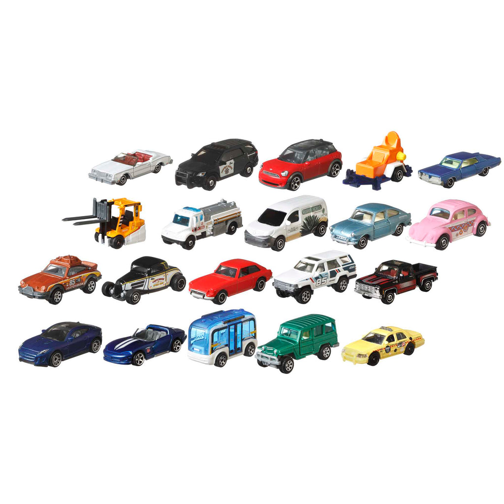 Matchbox Set Of 20 1:64 Scale Toy Cars And Trucks