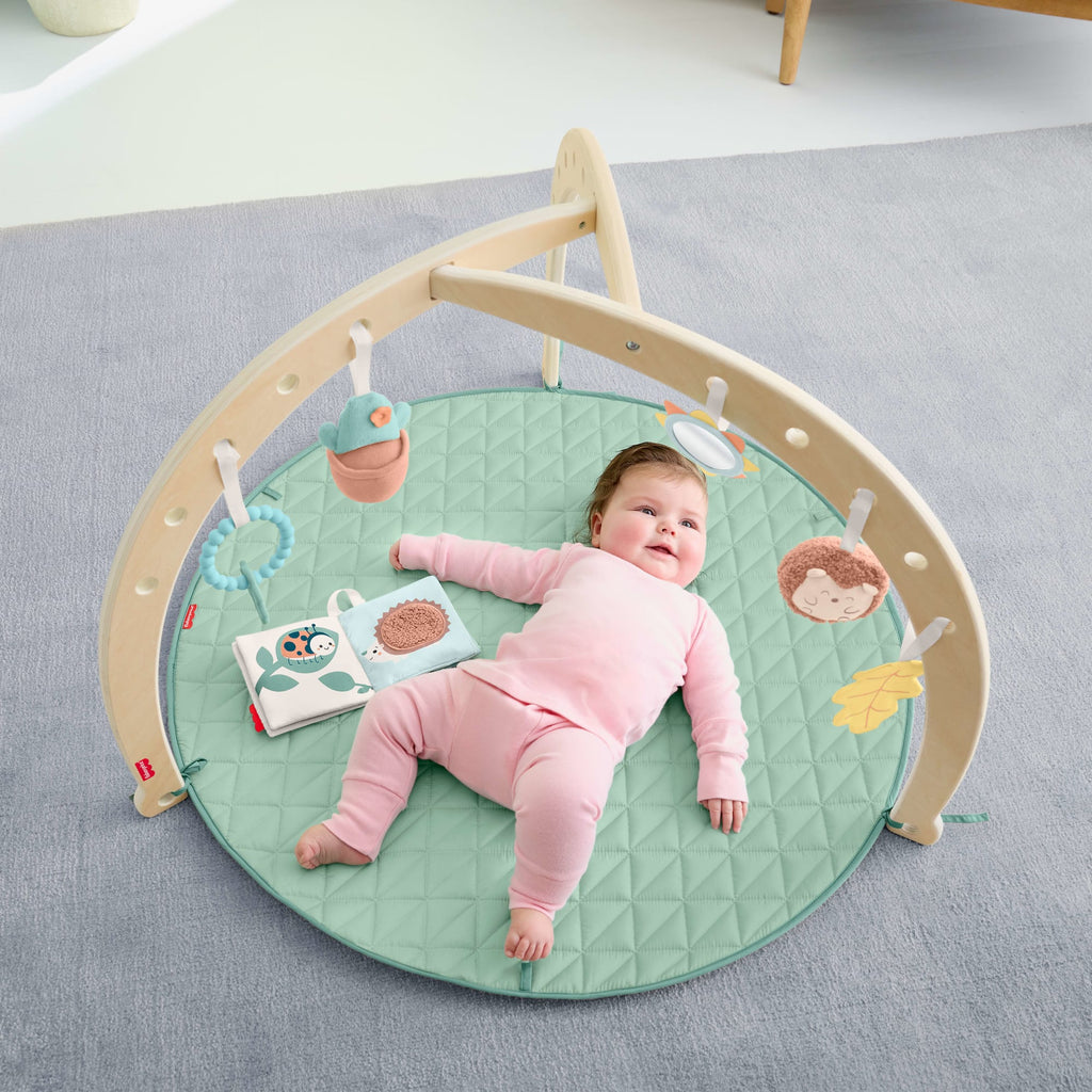 Fisher-Price – Tapis D’Activités de Luxe en Bois, Jouets de Développ.