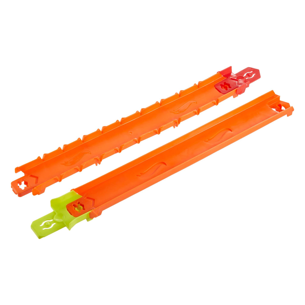 Hot Wheels Track Creator Straight Track Pack, 3 Feet Of Speed Snap Track & 2 Adapters