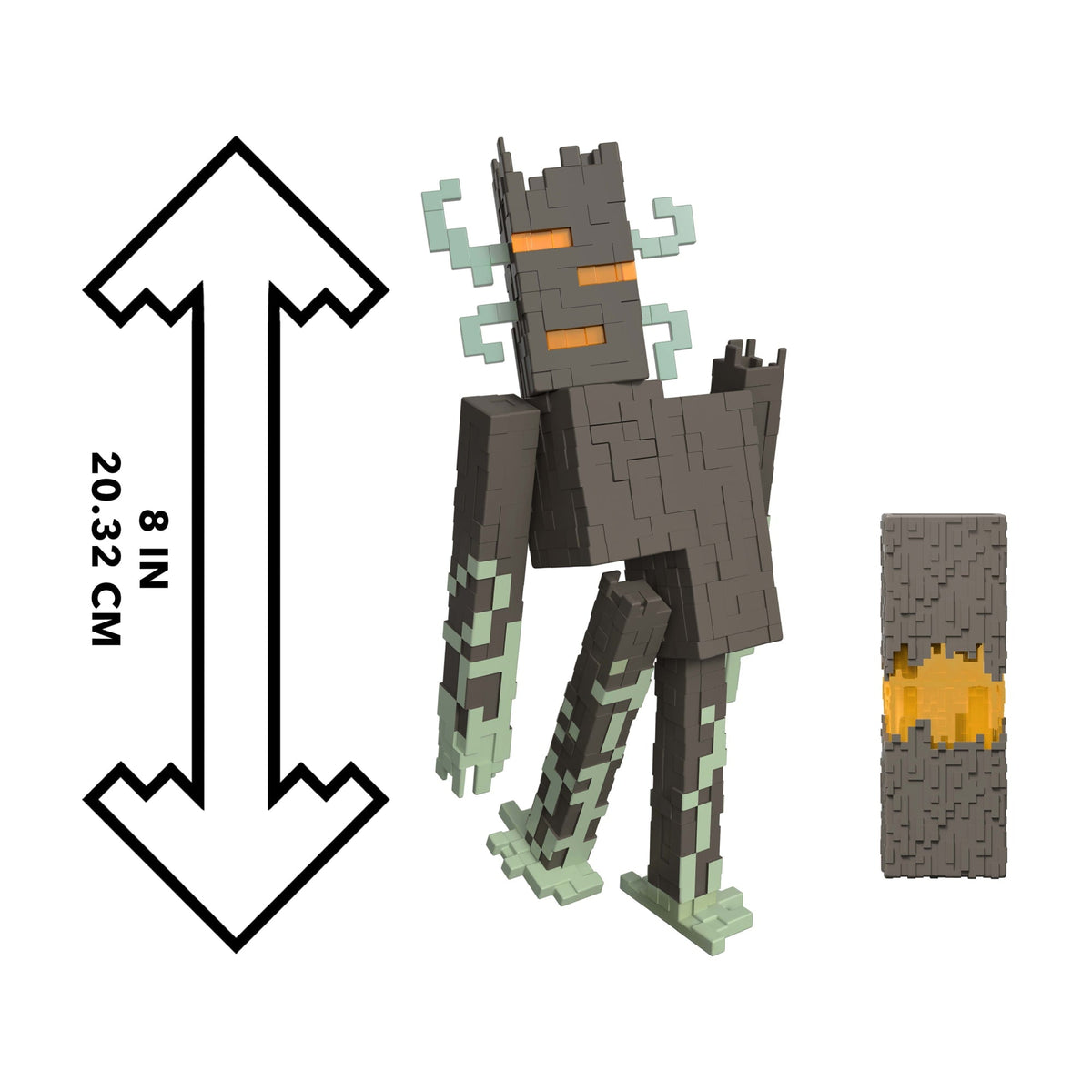Minecraft The Creaking Action Figure With Interactive Lights, Sounds & Accessory, 8-Inch Collectible
