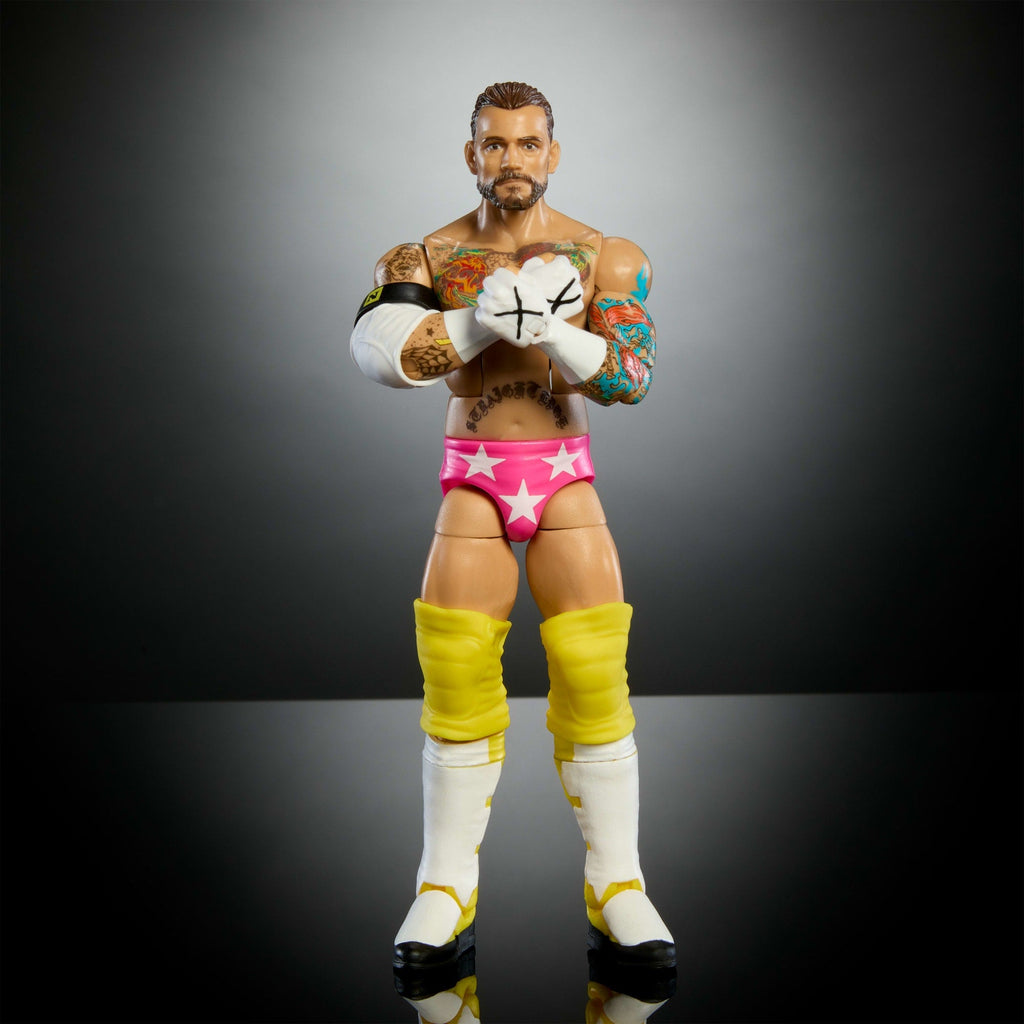 WWE Figura de Acción Elite Cm Punk amarillo