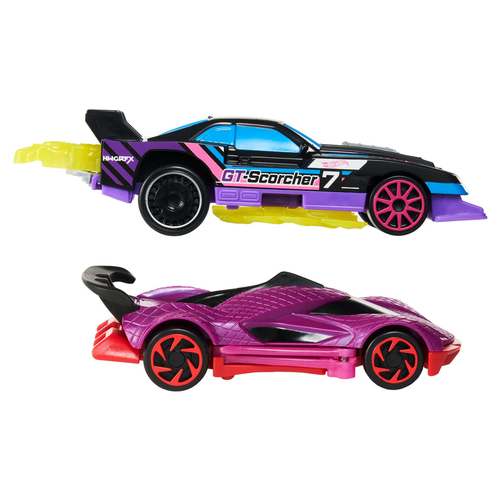 Hot Wheels Let's Race Activate! 2-Pack, Gt-Scorcher & Street Shrieker Toy Cars With Surprise Reveal