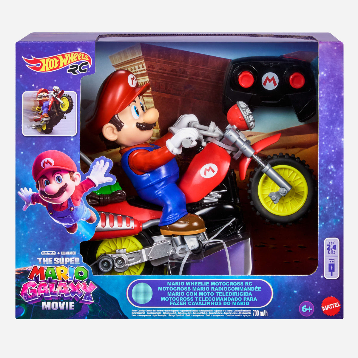 Hot Wheels-Motocross Mario Kart Télécommandée-Véhicule