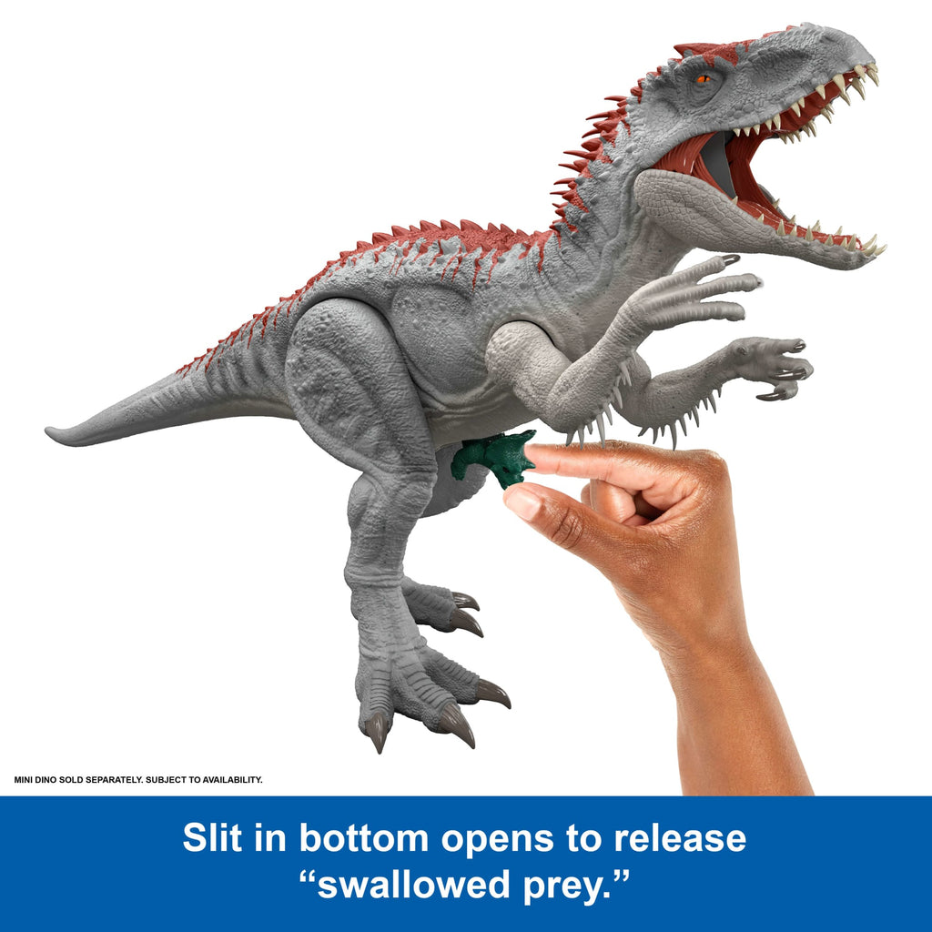 Jurassic World Electronic Real Feel Indominus Rex, Reimagined Dinosaur Action Figure Toy