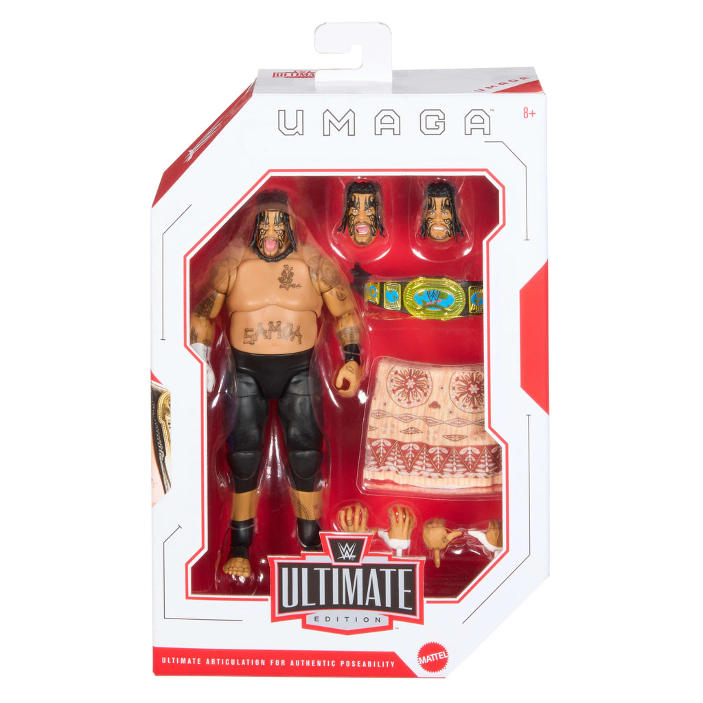 WWE Ultimate Edition Umaga Action Figure & Accessories Set, 6-Inch Collectible Superstar