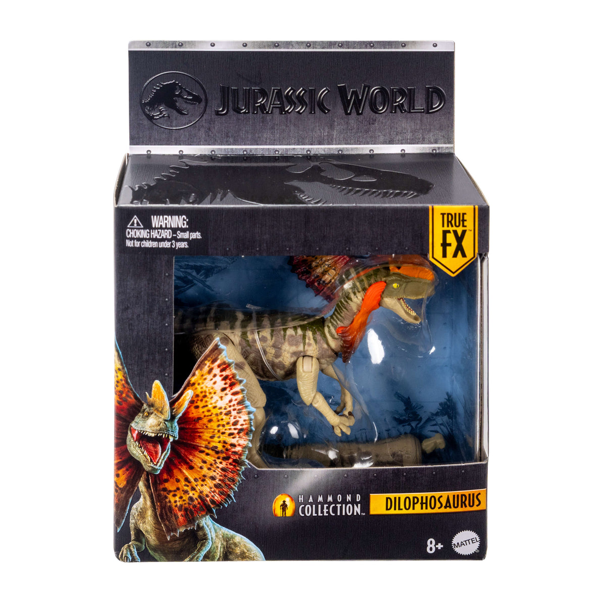 Jurassic World Hammond Collection Dilophosaurus Dinosaur Figure, Deluxe Design And Articulation