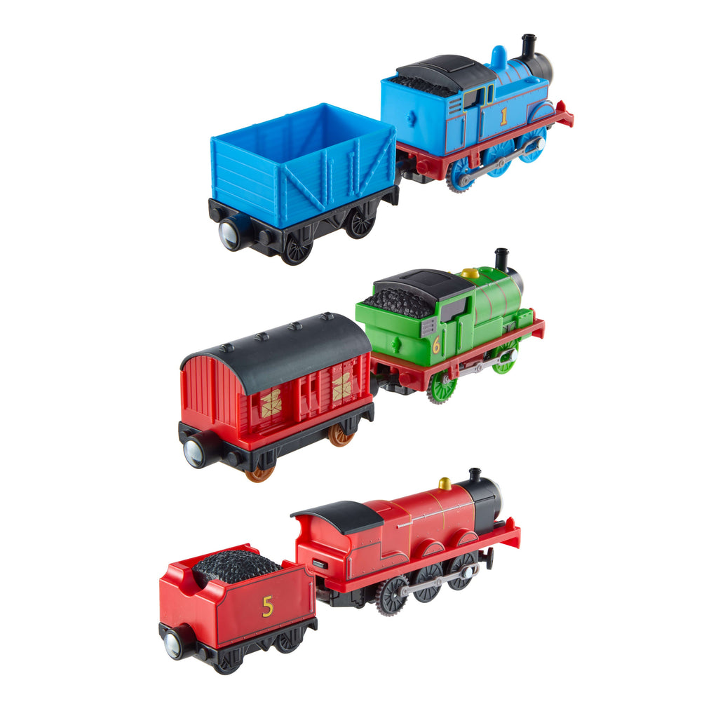 Thomas & Friends By Fisher-Price Motorized Engine Multipack, Battery-Powered Thomas, Percy & James