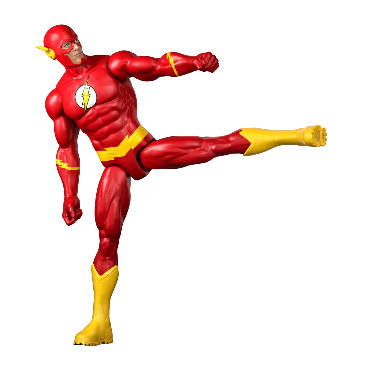 DC 12 Inch The Flash Action Figure, Classic Super Suit, 7 Points Of Articulation