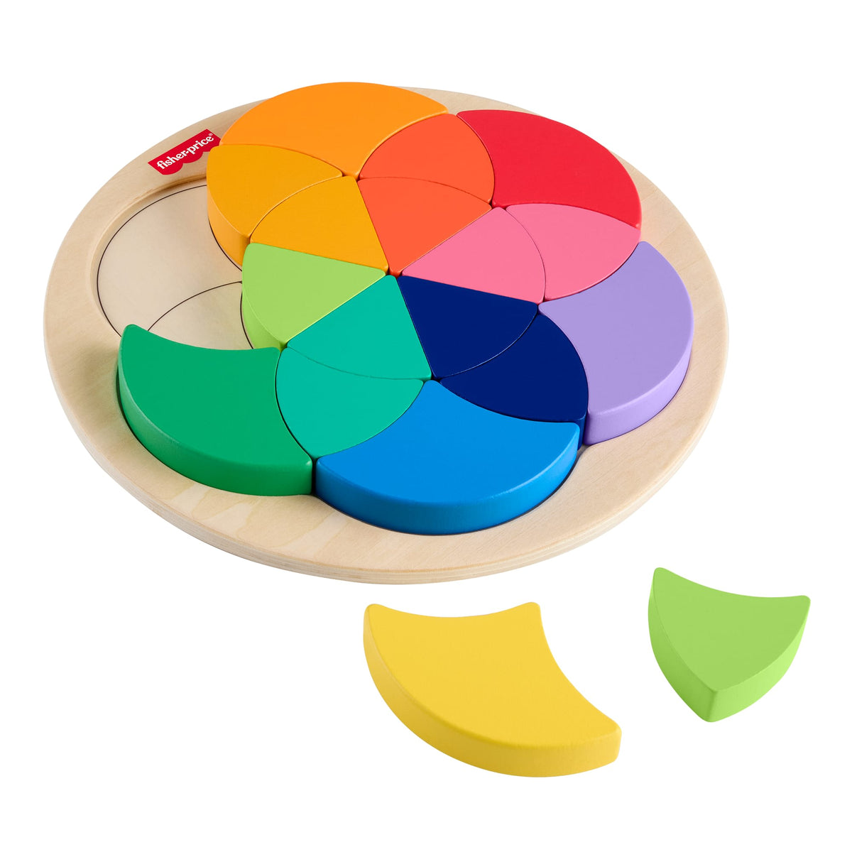 Casse-Tête en Bois de La Roue des Couleurs de Fisher-Price